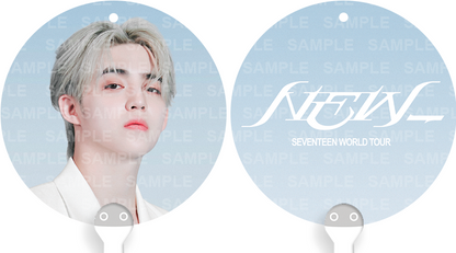 [FANMADE] SEVENTEEN Inspired Mini Image Picket Fan Keyring