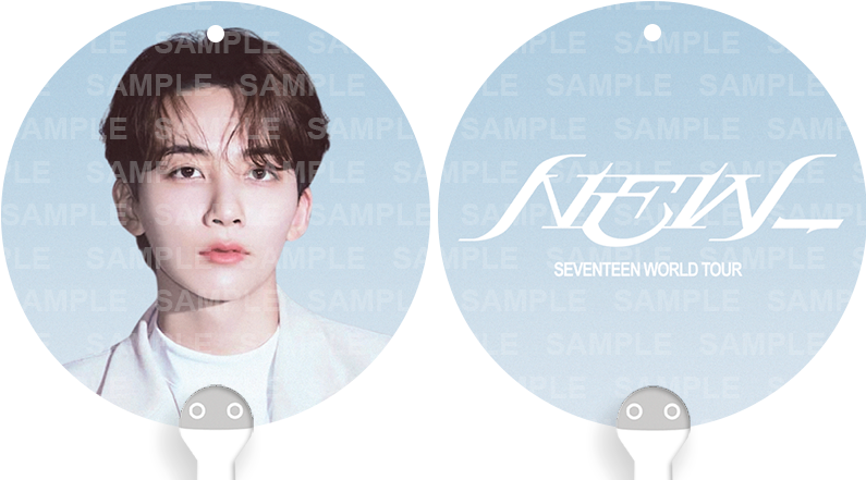 [FANMADE] SEVENTEEN Inspired Mini Image Picket Fan Keyring