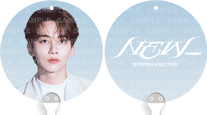 [FANMADE] SEVENTEEN Inspired Mini Image Picket Fan Keyring
