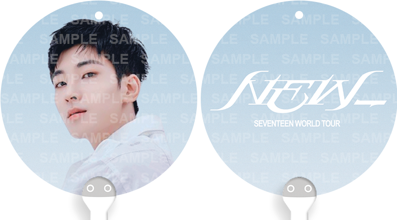 [FANMADE] SEVENTEEN Inspired Mini Image Picket Fan Keyring