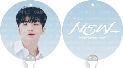 [FANMADE] SEVENTEEN Inspired Mini Image Picket Fan Keyring