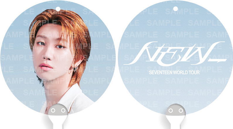 [FANMADE] SEVENTEEN Inspired Mini Image Picket Fan Keyring