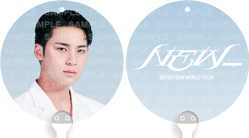 [FANMADE] SEVENTEEN Inspired Mini Image Picket Fan Keyring