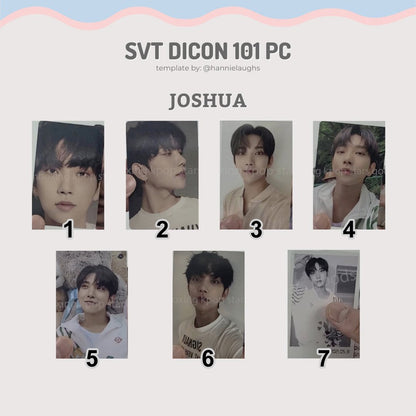SEVENTEEN DICON 101 Photocard Custom Book Official Photocards