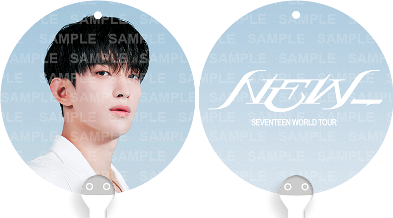 [FANMADE] SEVENTEEN Inspired Mini Image Picket Fan Keyring