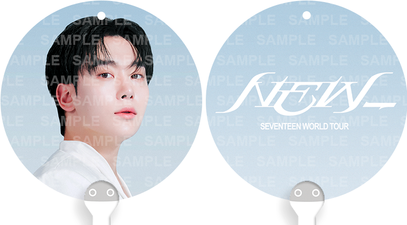 [FANMADE] SEVENTEEN Inspired Mini Image Picket Fan Keyring