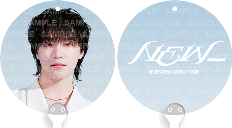 [FANMADE] SEVENTEEN Inspired Mini Image Picket Fan Keyring