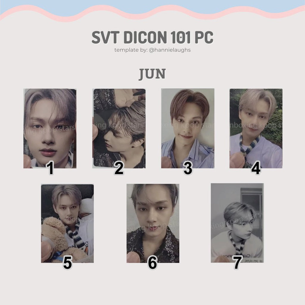 SEVENTEEN DICON 101 Photocard Custom Book Official Photocards