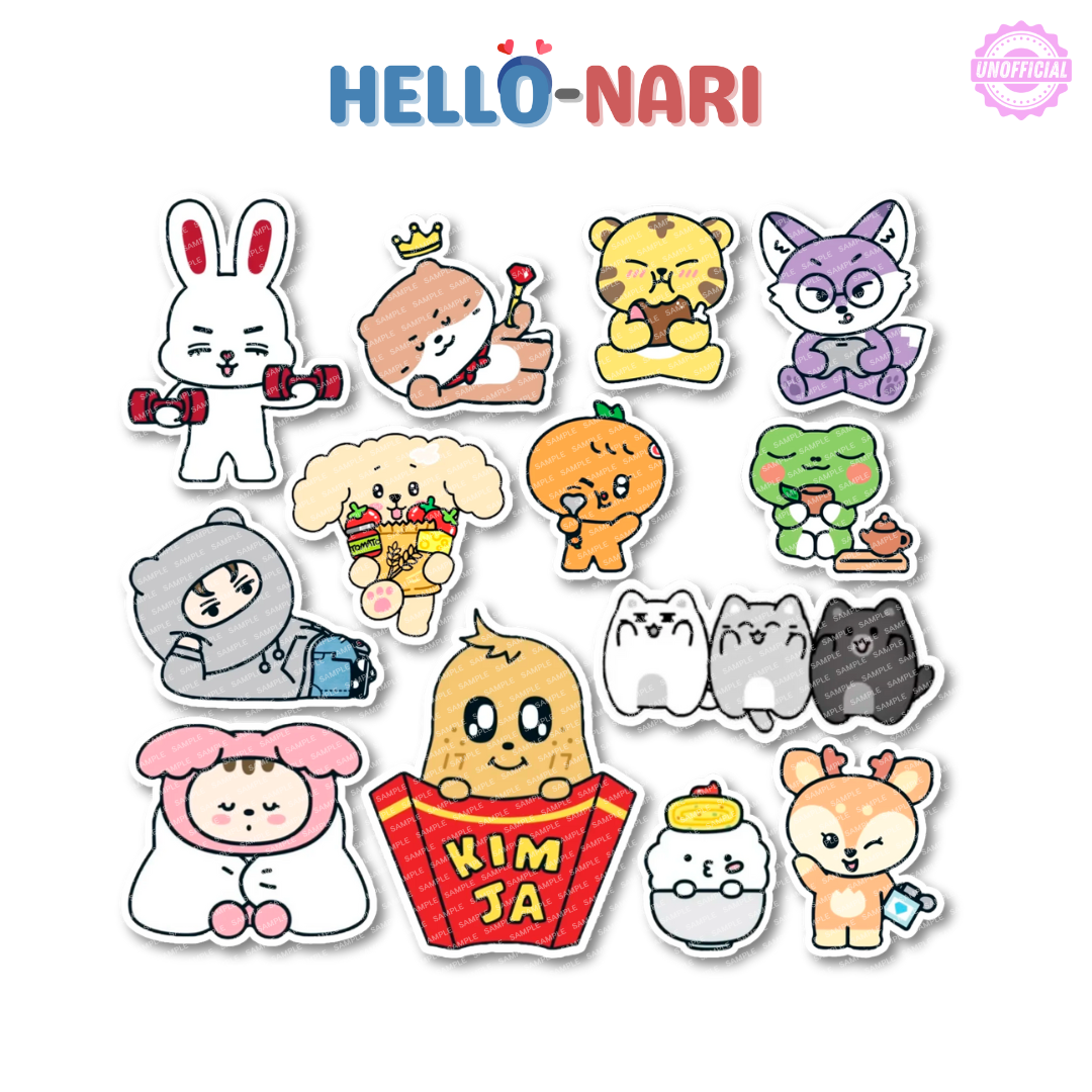 [FANMADE] SEVENTEEN MINITEEN Inspired Stickers | Matte | Vinyl Sticker | Waterproof | Die Cut | Easy Peel