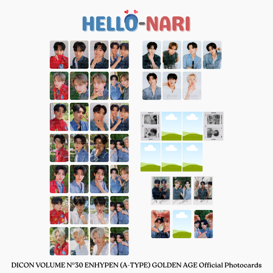 DICON VOLUME N°30 ENHYPEN (A-TYPE) GOLDEN AGE Official Photocards