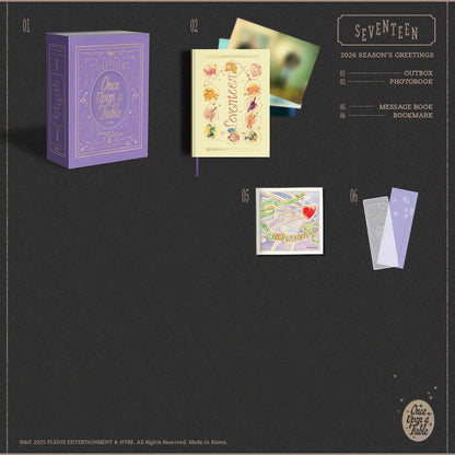 SEVENTEEN 2026 Season's Greetings: ONCE UPON A TIME (Unsealed Set | Photocards | Tingi)