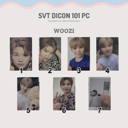 SEVENTEEN DICON 101 Photocard Custom Book Official Photocards