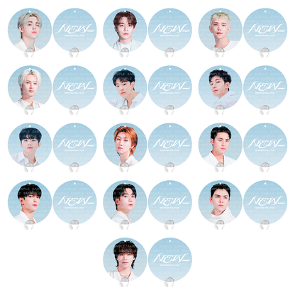 [FANMADE] SEVENTEEN Inspired Mini Image Picket Fan Keyring