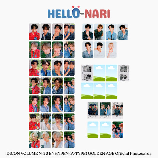 DICON VOLUME N°30 ENHYPEN (A-TYPE) GOLDEN AGE Official Photocards