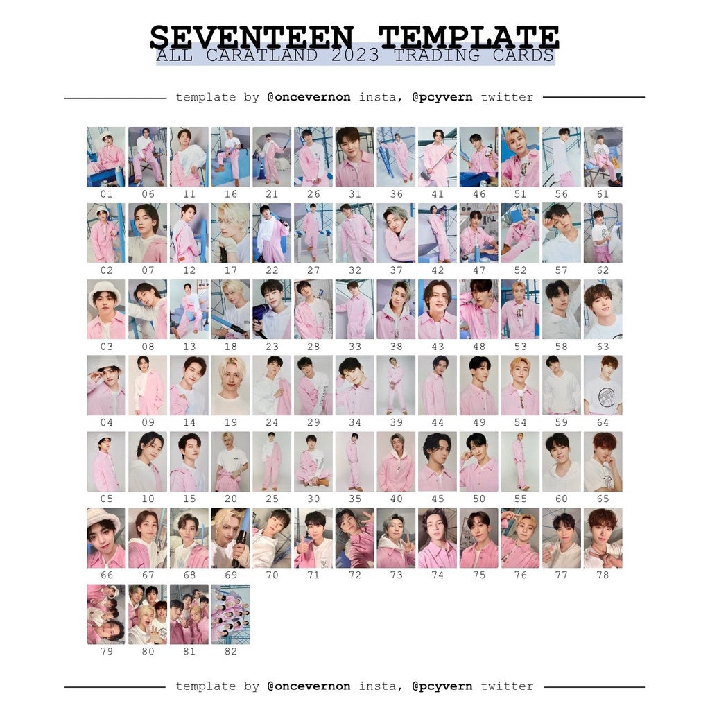 SEVENTEEN 2023 CARAT LAND Official Trading Cards