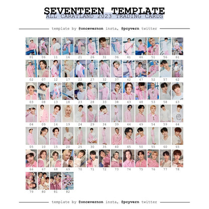 SEVENTEEN 2023 CARAT LAND Official Trading Cards
