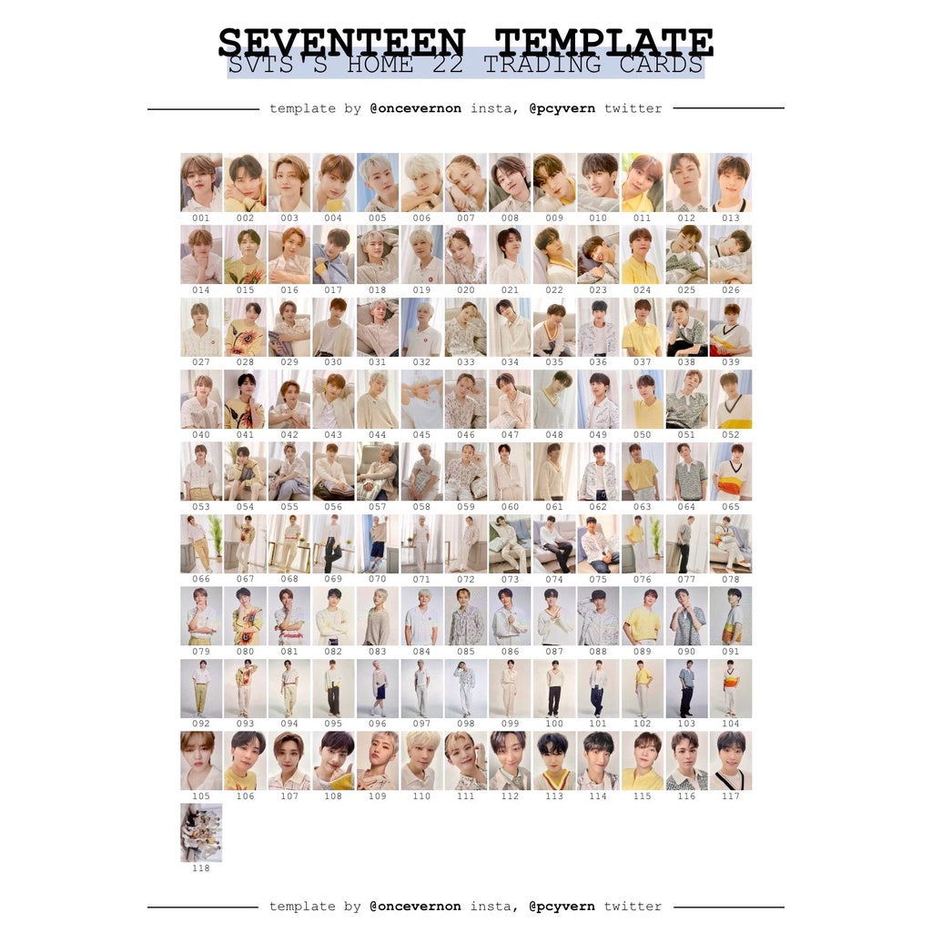 SEVENTEEN Japan 2022 SEVENTEEN's Home Official Photo Cards
