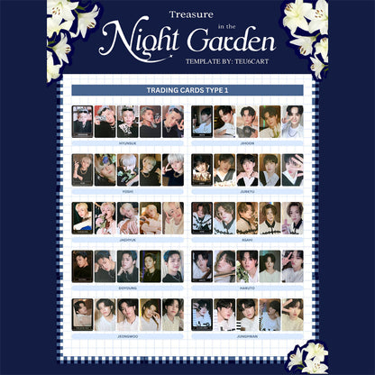 TREASURE Night Garden Trading Photo Card (Type 1)