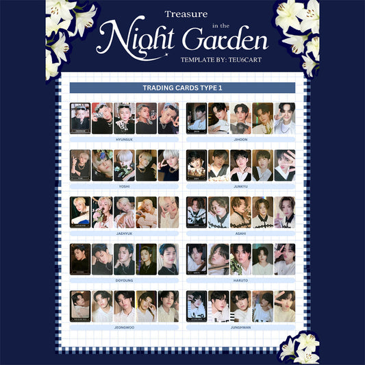 TREASURE Night Garden Trading Photo Card (Type 1)