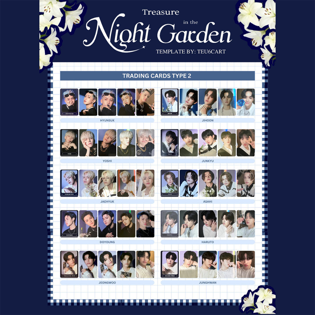 TREASURE Night Garden Trading Photo Card (Type 2)