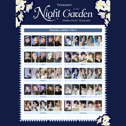 TREASURE Night Garden Trading Photo Card (Type 2)