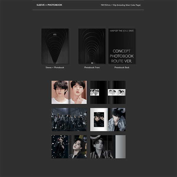 BTS Map of the Soul ON:E Concept Photobook - Route Version (With j-hope Photocard)