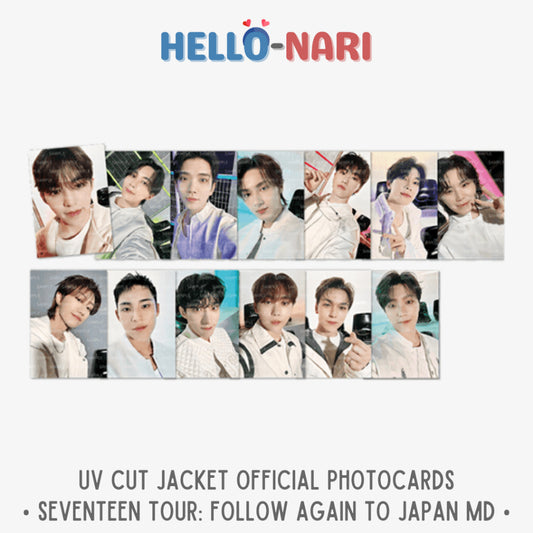 SEVENTEEN Tour: FOLLOW AGAIN TO JAPAN UV Cut Jacket Official Photocards (Tingi)