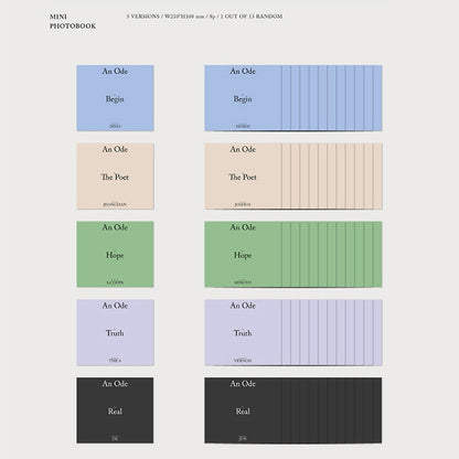 SEVENTEEN An Ode: Begin / The Poet / Hope / Truth / Real (No Photocards)