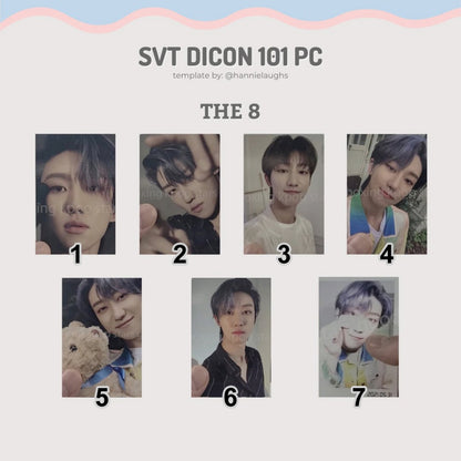 SEVENTEEN DICON 101 Photocard Custom Book Official Photocards