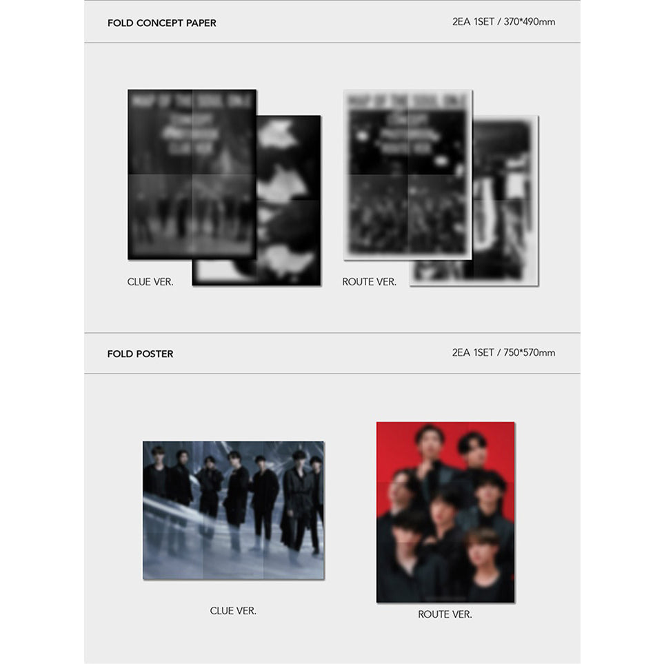 BTS Map of the Soul ON:E Concept Photobook Special Set (Incomplete inclusions)