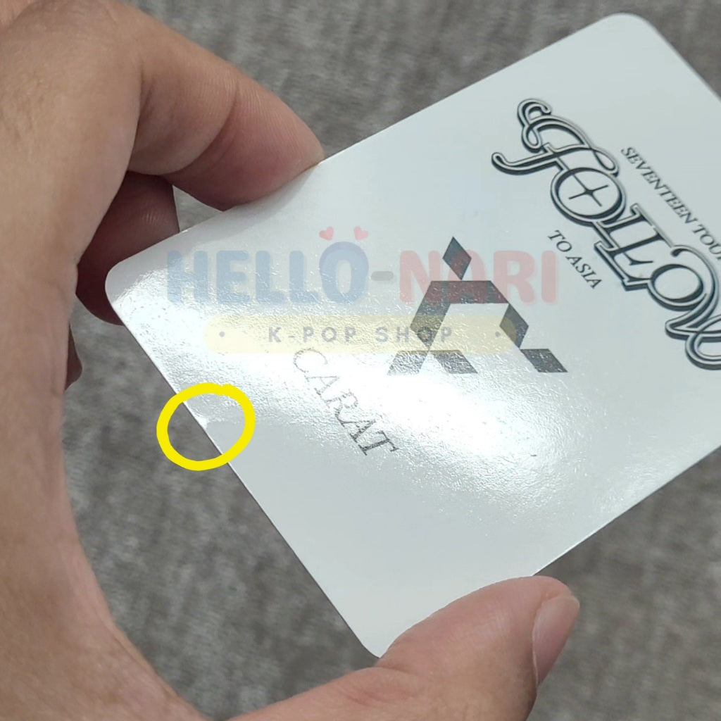 SEVENTEEN Tour: Follow To Asia (Bulacan) Carat Zone Photocard