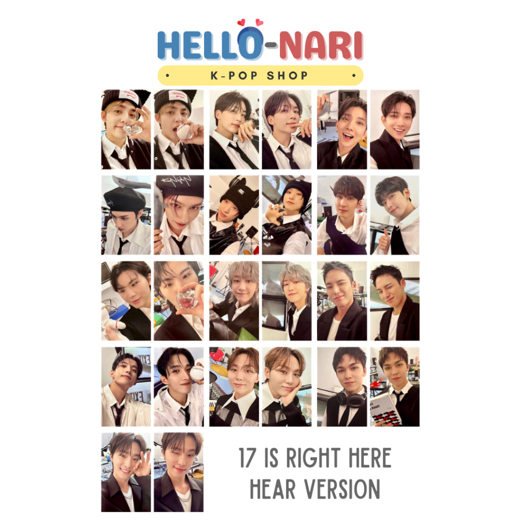 SEVENTEEN 17 IS RIGHT HERE - HEAR Version Official Album Photocards