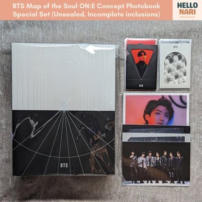BTS Map of the Soul ON:E Concept Photobook Special Set (Incomplete inclusions)