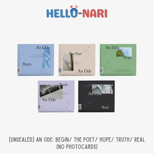 SEVENTEEN An Ode: Begin / The Poet / Hope / Truth / Real (No Photocards)