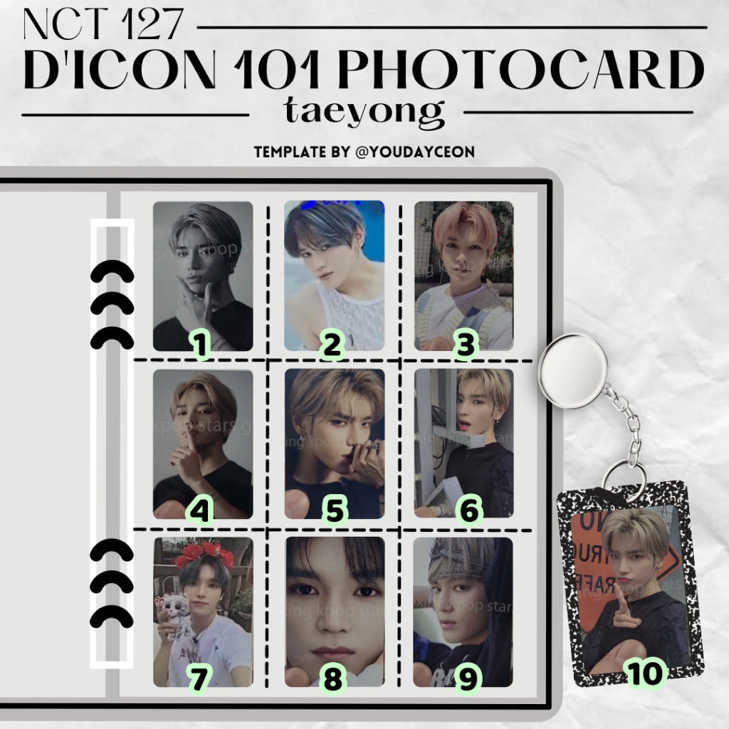 NCT127 DICON 101 Photocard Custom Book