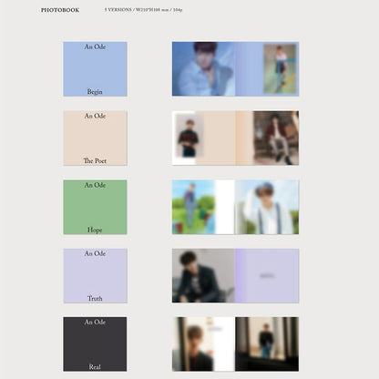 SEVENTEEN An Ode: Begin / The Poet / Hope / Truth / Real (No Photocards)