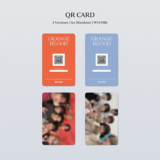 ENHYPEN Orange Blood WeVerse Albums Version (No Photocards)