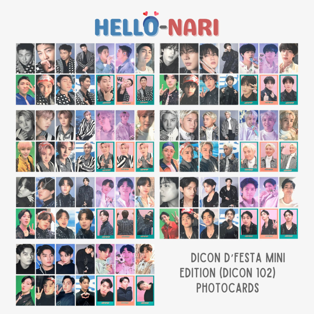 DICON DFESTA Mini Edition Official Photocards (BTS DICON 102) (Tingi)
