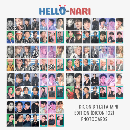 DICON DFESTA Mini Edition Official Photocards (BTS DICON 102) (Tingi)