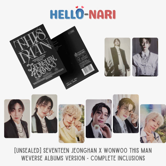 SEVENTEEN JEONGHAN X WONWOO THIS MAN WeVerse Albums Version
