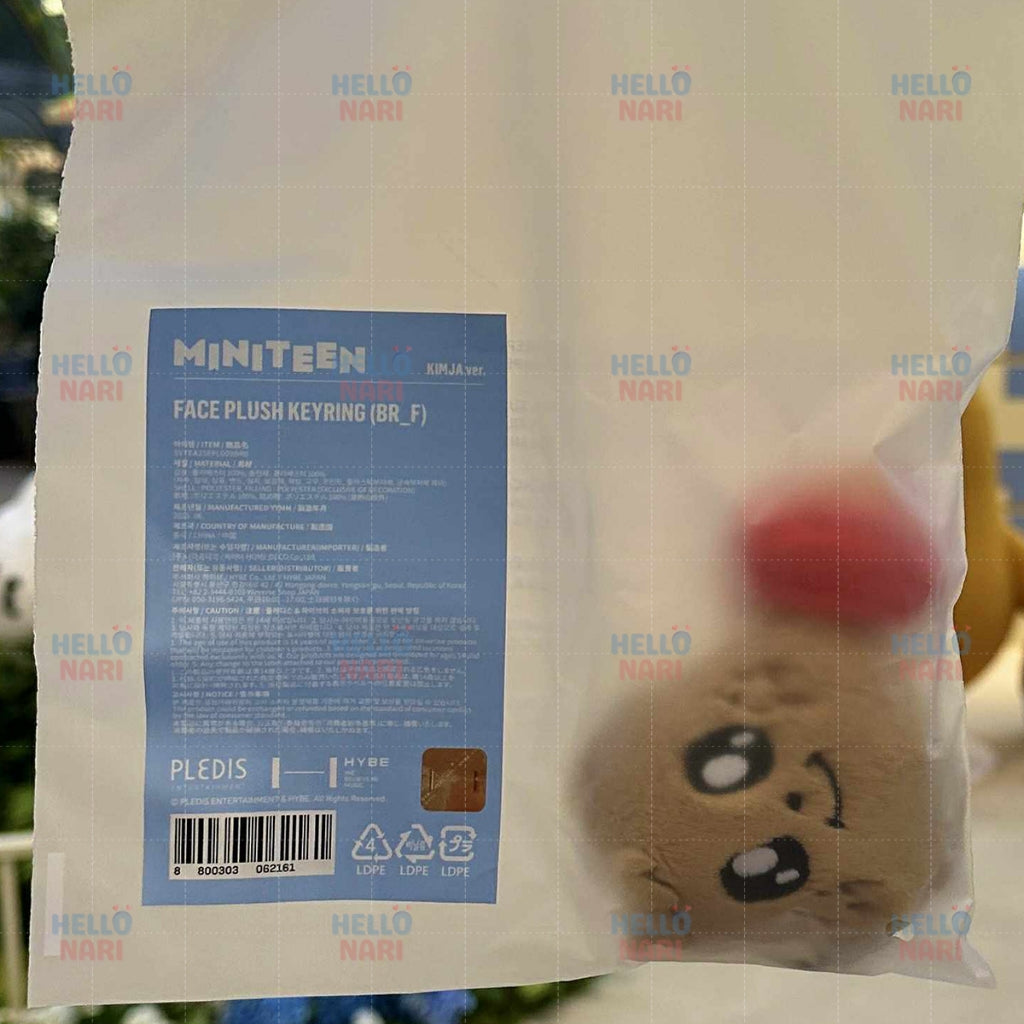 SEVENTEEN MINITEEN House Party - Face Plush Keyring