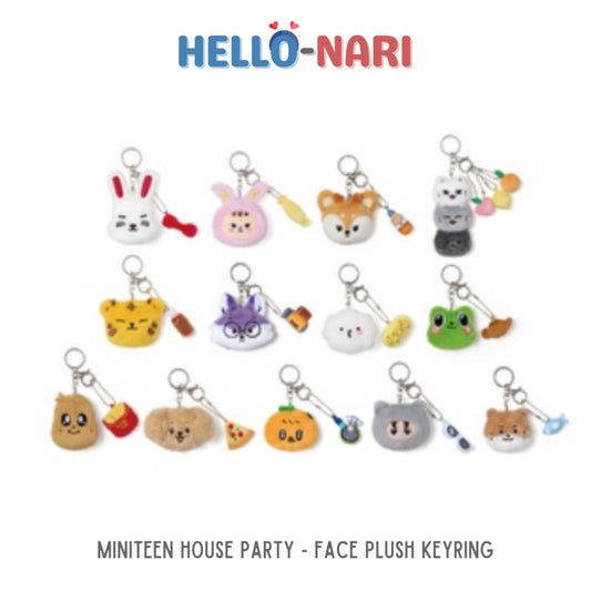 SEVENTEEN MINITEEN House Party - Face Plush Keyring