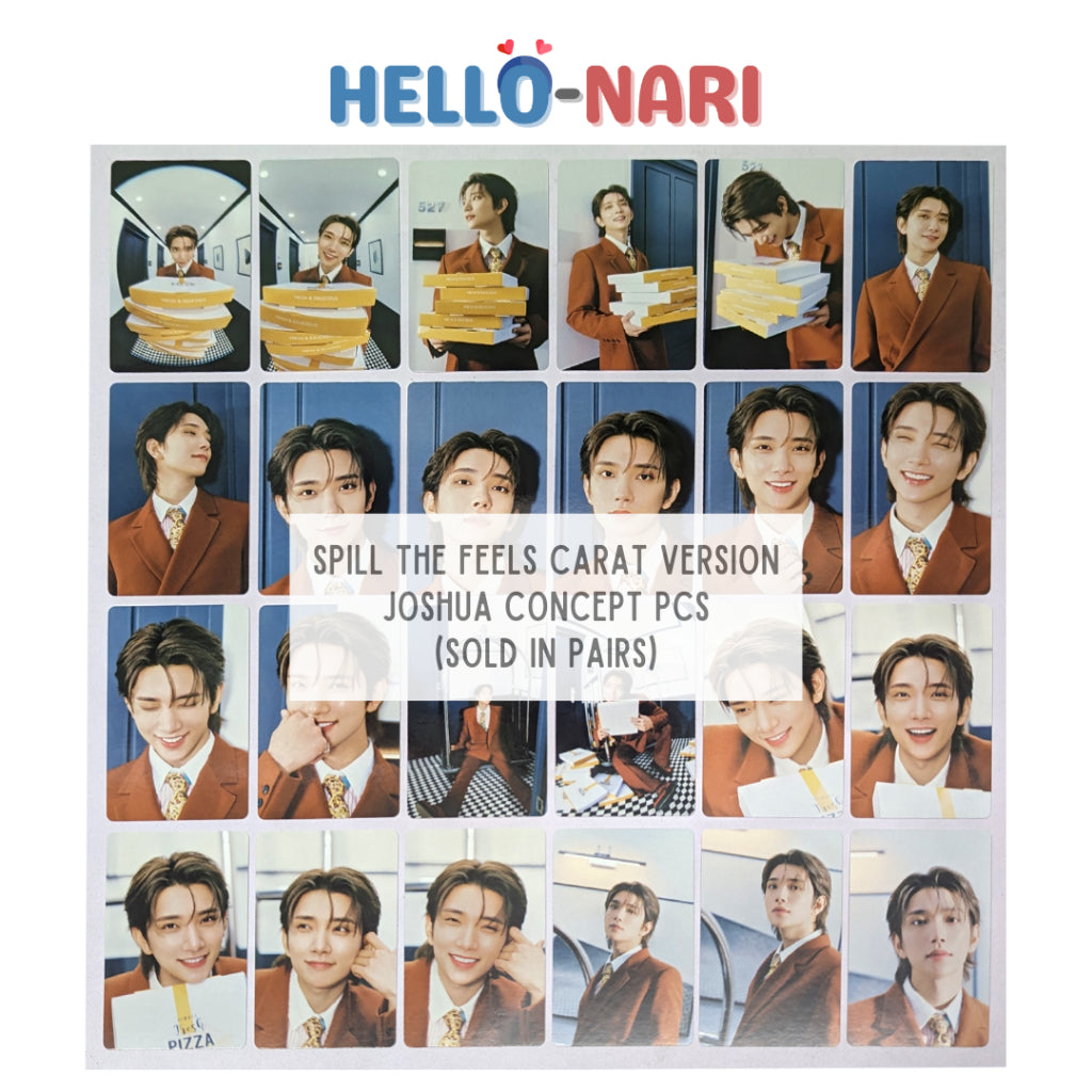 [JOSHUA] SEVENTEEN SPILL THE FEELS Carat Version Concept Photocards (Sold in pairs)