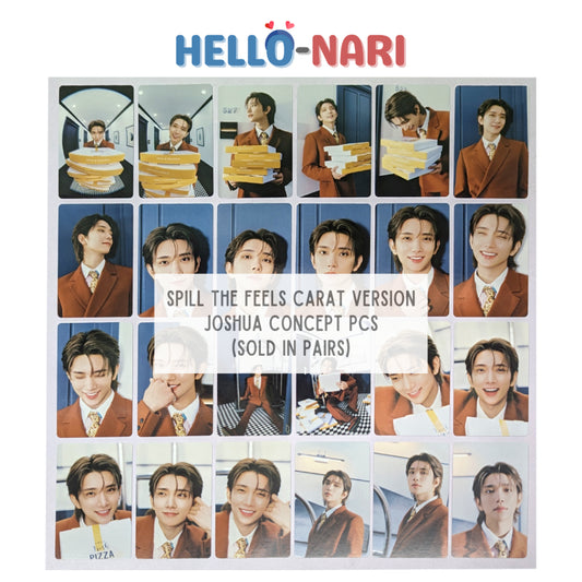 [JOSHUA] SEVENTEEN SPILL THE FEELS Carat Version Concept Photocards (Sold in pairs)