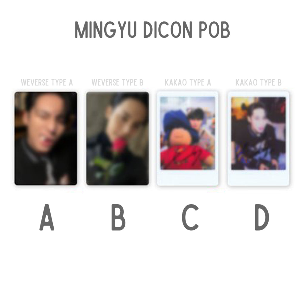 DICON VOLUME No26 SEVENTEEN WONWOO & MINGYU : White Midnight Official Photocards