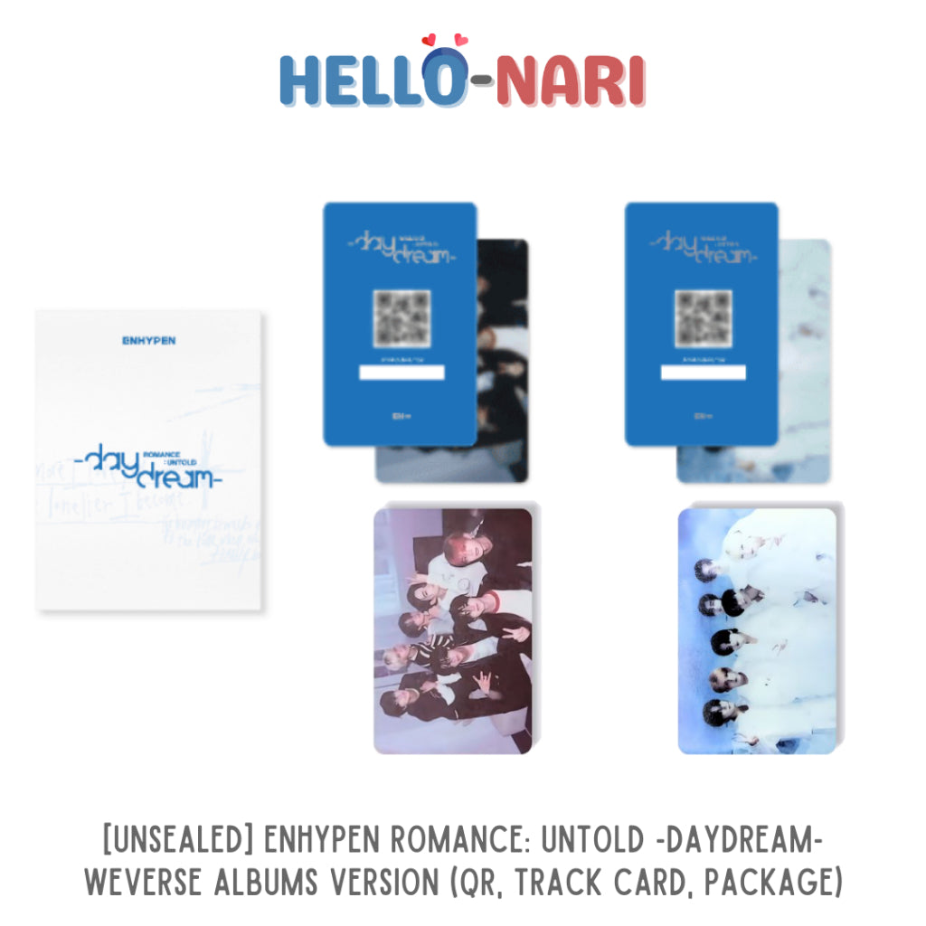 [UNSEALED] ENHYPEN Romance: Untold -daydream- WeVerse Albums Version (QR, Track Card, Outbox)