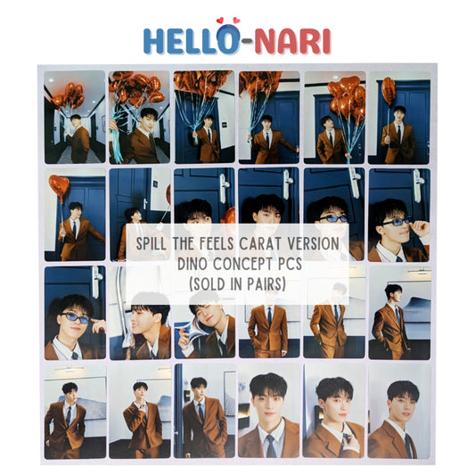 [DINO] SEVENTEEN SPILL THE FEELS Carat Version Concept Photocards (Sold in pairs)