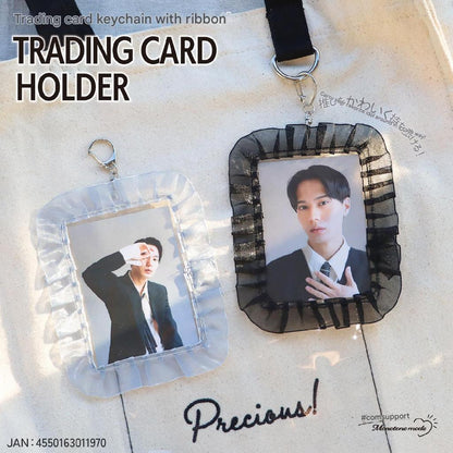 HAPILA Photocard Holder/Case Keychain With Ribbon