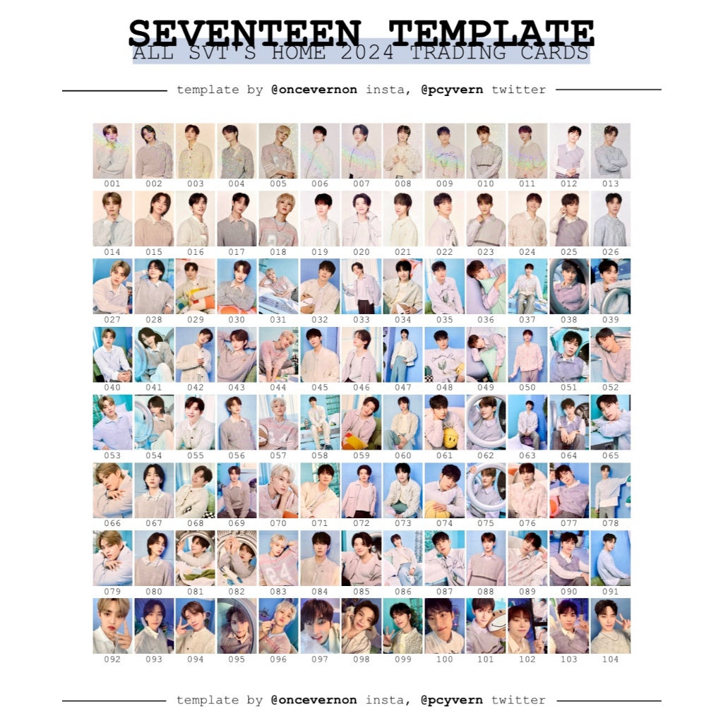 SEVENTEEN Japan 2024 SEVENTEEN's Home Official Photo Cards