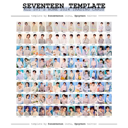 SEVENTEEN Japan 2024 SEVENTEEN's Home Official Photo Cards